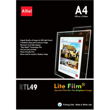 A4 Backlit, RTL 49, 50 stk. Displayhuset